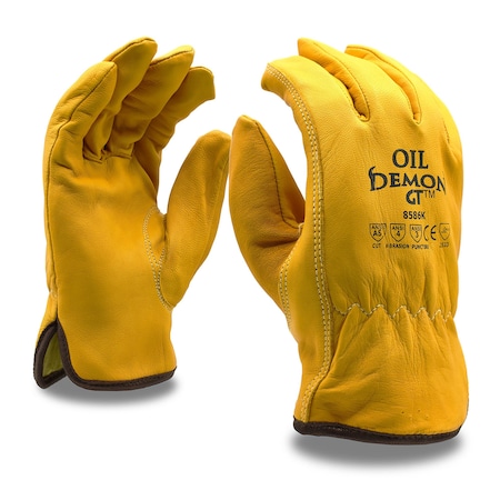 Cordova Driver, Goatskin, Oil Demon GT, Premium, Grain, A5 Cut Gloves, M, 12PK 8586KM